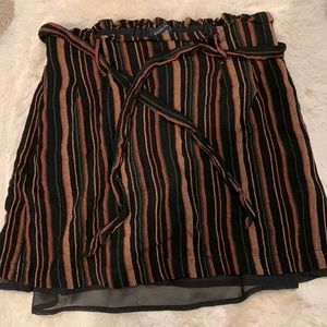 american eagle striped skirt